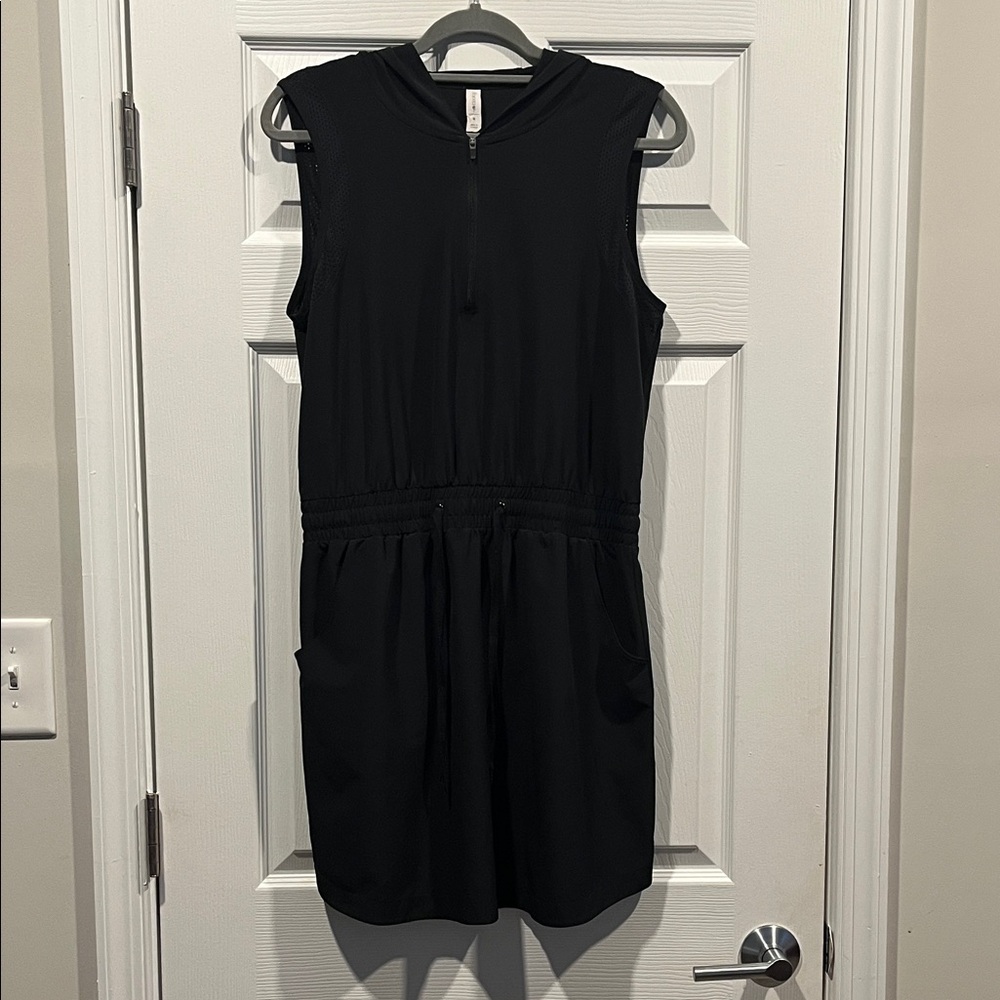 Ideology Black Sleeveless Active Wear Hoodie Mini Dress Size M